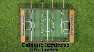 Calcio balilla da tavolo con luci LED