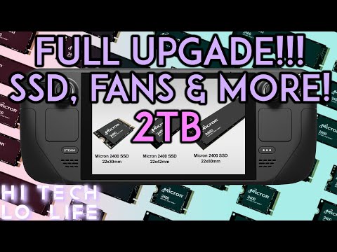 「 A Full Steam Deck Upgrade! 2TB NVME SSD & MORE」