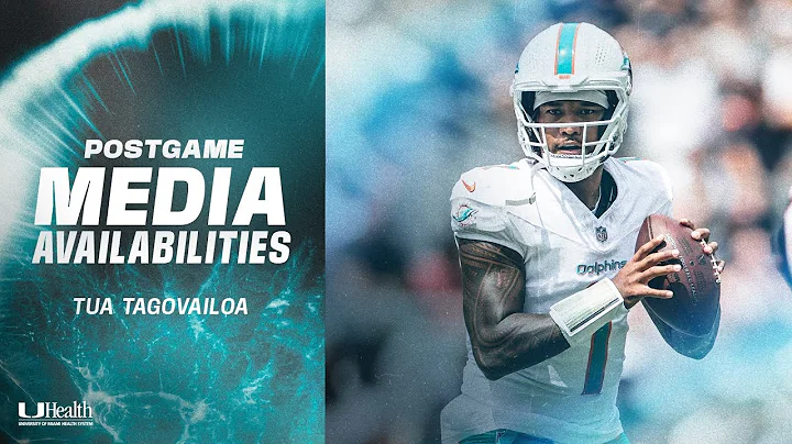 QB Tua Tagovailoa meets with the media after preseason game against Chicago Bears | Miami Dolphins