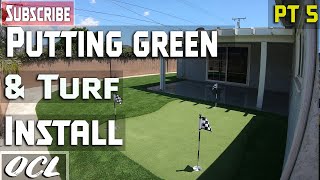 How to Install a Putting Green and Artificial Turf Backyard Remodel #5