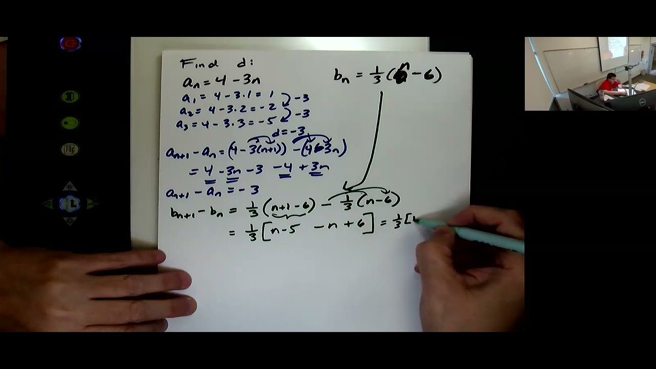 M035 Spring 2024 Day 26 15.2 Arithmetic Sequences and Series - YouTube