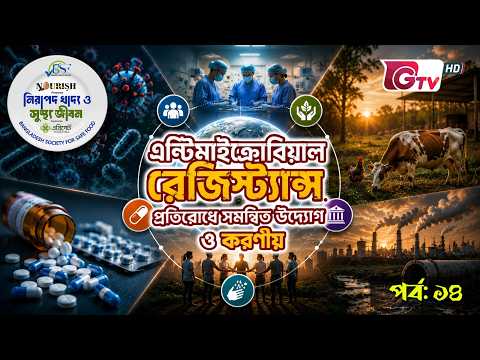 এন্টিমাইক্রোবিয়াল রেজিস্ট্যান্স : প্রতিরোধে সমন্বিত উদ্যোগ ও করণীয় | নিরাপদ খাদ্য ও সুস্থ জীবন EP-14