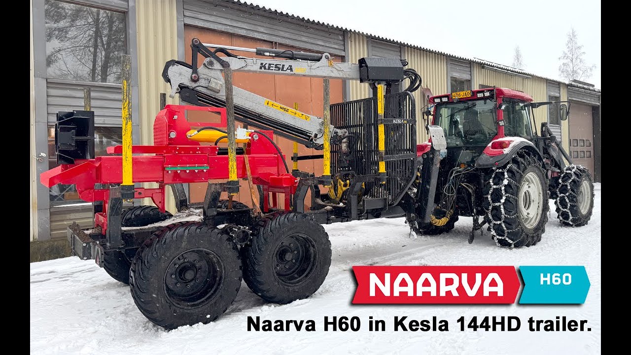 Naarva H60 in Kesla 144HD trailer
