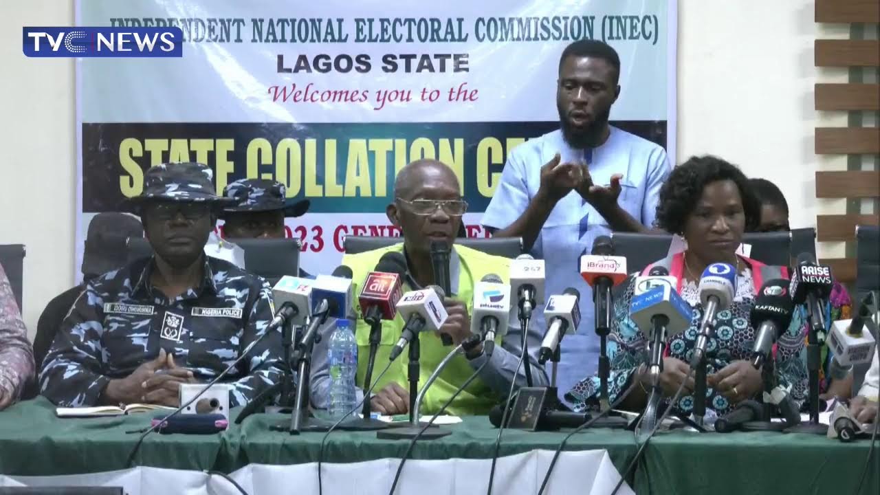 [Watch] INEC Announces Lagos State Governorship Election Winner