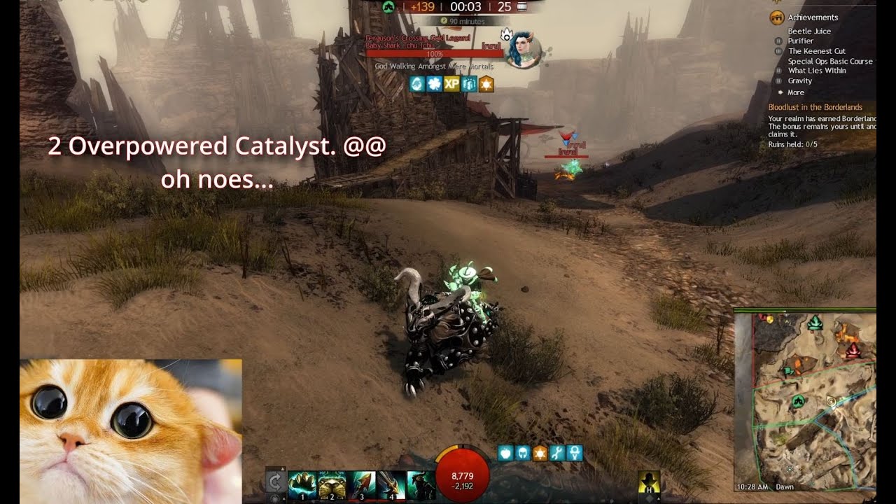 GW2 WvW 1 Mechanist vs 2 Catalyst Good Times. YouTube