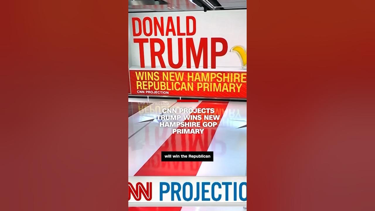 CNN projects Trump wins New Hampshire GOP primary #cnn #news #trump #nikkihaley