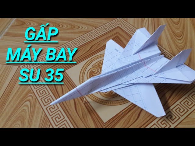How to fold the plane Su 35, - YouTube