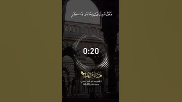 القارئ محمد المحيسني سورة غافر 39-40 || قناة لمحات ايمانية