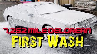 7,252 Mile DeLorean First Wash!
