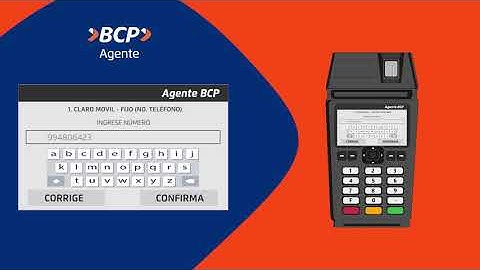 #1 Agente BCP - Operación de Pago de Servicios