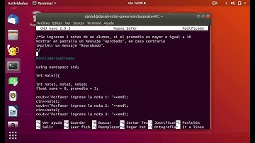 Ejercicio 2 en C++ desde la terminal (Ubuntu)
