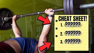 BENCH PRESS CHEAT SHEET | 3 Simple Tips