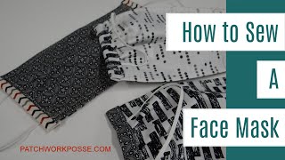 How to sew a face mask tutorial