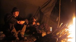 Winter Overnighter With Long Log Fire