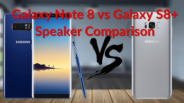 Galaxy Note 8 vs Galaxy S8+ Speaker Comparison - YouTube Tech Guy