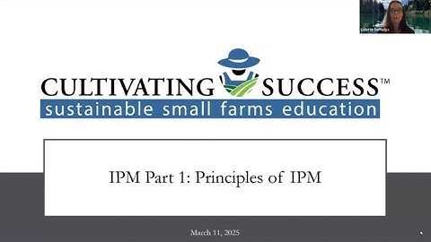 IPM Webinar Series Part 1:  Principles of IPM