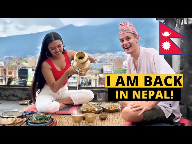 Nepali Girl Shows Me BEST Food in Nepal! (I am Back) class=