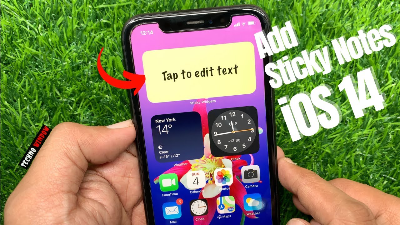 How To Add Sticky Notes To Your IPhone Home Screen iOS 14 YouTube