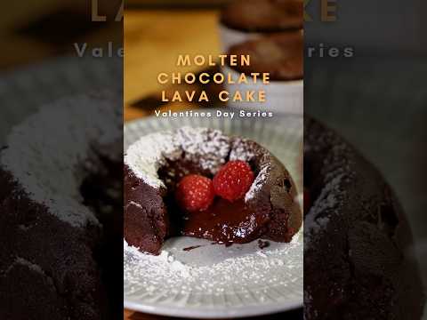 Easiest chocolate lava cake recipe! #lavacake #chocolatecake #baking #dessert