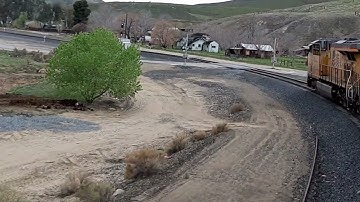 Caliente Ca. on the Tehachapi Mountain Cab Ride from the Trailing Locomotive