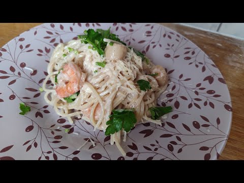 Спагетти с морепродуктами