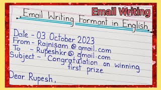 Format of email writing in english 2023 || Email writing format