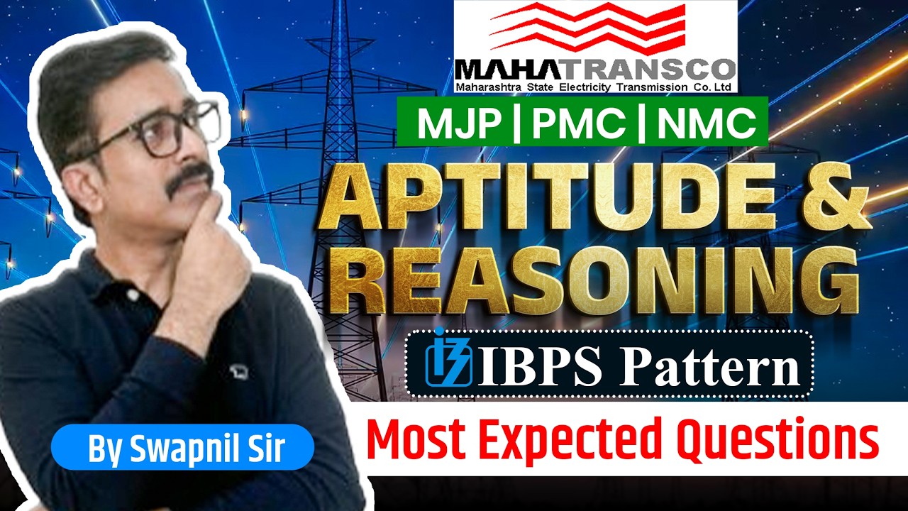 MAHATRANSCO AE Civil Exam | Pure IBPS Pattern Aptitude & Reasoning Questions | #mahatranscoae