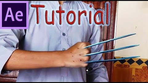 After Effects Tutorial Wolverine Claws - Logan - X Men - Healing Effect - X Man