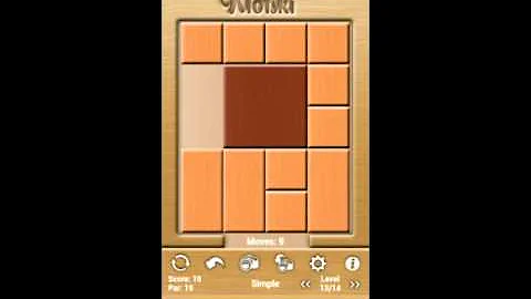 Klotski Simple Level 13/14 Par Solution