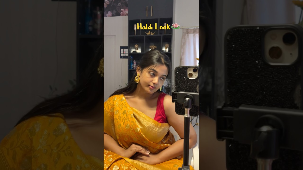 Haldi Makeup Look🌼💛