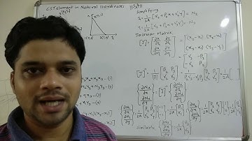2D Analysis - CST element in natural coordinates Part B