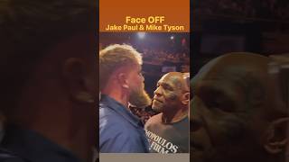 Jake Paul & Mike Tyson FACE OFF #jakepaul #boxing #miketyson