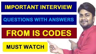 Important Interview Question with Answers from IS Codes for Civil Engg Students | Basic Knowledge