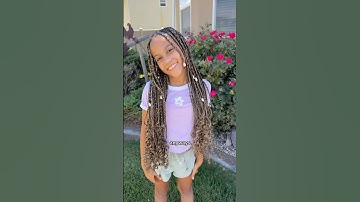 let’s give my daughter some fulani flip over braids! 😍 I LOVE THEM!!! #braids #braidstyles #shorts