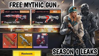 Information Season 1 2026 Battle Pass+BP Vault Characters Leaks codm+Secret Cache Mythic Gun Leaks+Free Mythic  Update