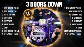 3 Doors Down Top Hits Popular Songs - Top 10 Song Collection