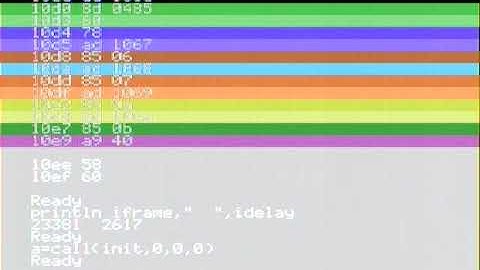 Raster bars on the TMS9918a