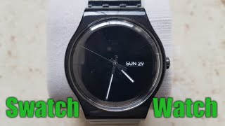 Swatch Unboxing - Swatch Originals SO27M102 Black - Haul - Whats Inside - Authentic - Non Fake