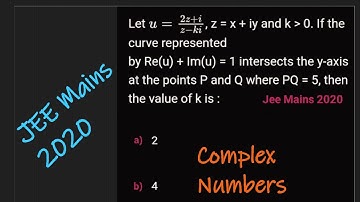 Lecture 6(XIc) Complex Numbers: PYQ Jee Mains 2020 discussion #jeemains