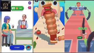 Three Games in one Screen |Perfect Cream| vs |Popsicle Stack| vs |Sandwich Runner| |Android, ISO|