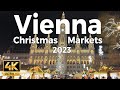 Vienna Christmas Markets 2023, Austria Walking Tour - With Captions