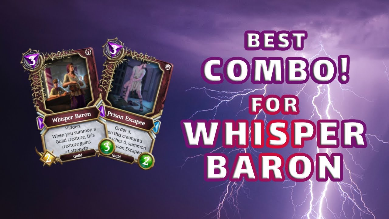 Amazing Whisper Baron In Action. Guild Aggro Deception Beat Control Light. Gods Unchained Gameplay