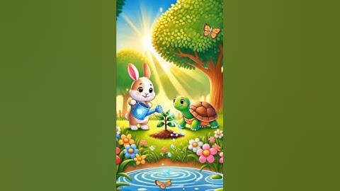 The Mango Tree 🌳 | Rabbit & Turtle Story...  #motivation #animation #cartoon #viralshorts #animals