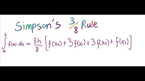 Numerical Integration : SIMPSON