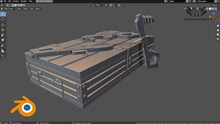 WEAPON CRATE Or WEAPON CASE 3D Modeling In Blender / Blender Tutorial