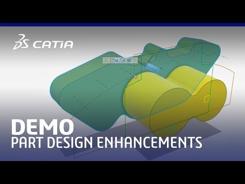3DEXPERIENCE CATIA R2018x | Part Design enhancements