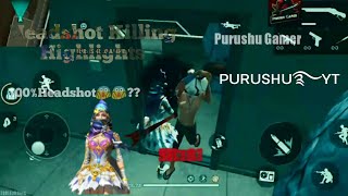 Headshot Killing Highlights Free Fire Training Mode Purushu Gamer