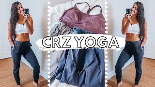 CRZ YOGA TRY ON | joggers, Y back tank top, affordable high quality activewear, Lululemon doupes!!!