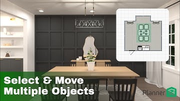 Select & Move Multiple Items in Planner 5D (WEB & Windows) Tutorial by Ayuh