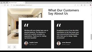🚀 Interior Design Website | Built with HTML & Tailwind CSS